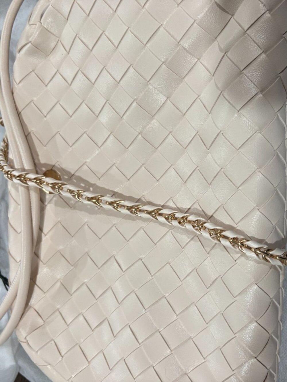 Avara Off White Cream Weave Sophia Clutch Purse Shoulder bag NWT NEW - Picture 3 of 4